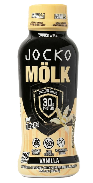 Jocko Fuel 29091 Vanilla Protein Shake 12oz 12Pack
