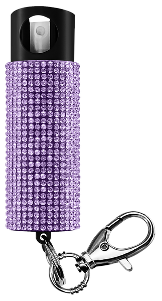 SKYLINE USA INC PSGDBOLV Pepper Spray Bling-It-On 18% OC/UV Dye Range 16ft 0.50oz Lavender Includes Keychain