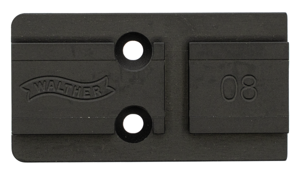 Walther Arms 5136211 Optic Plate  Black Steel Fits Walther PDP 2.0