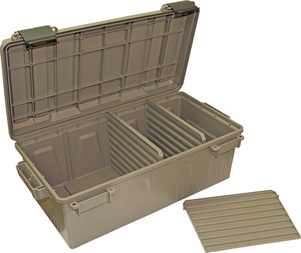 Mtm Ammo Crate Divided Utility - Box Dark Earth
