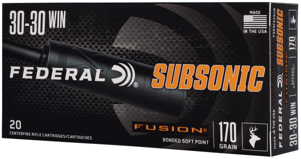 Federal Fusion 30-30 Win 170gr - Subsonic Fusion 20rd 10bx/cs