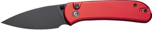 Civivi Knife Quibit 2.98" Red/ - BLK Stonewash Button Lock