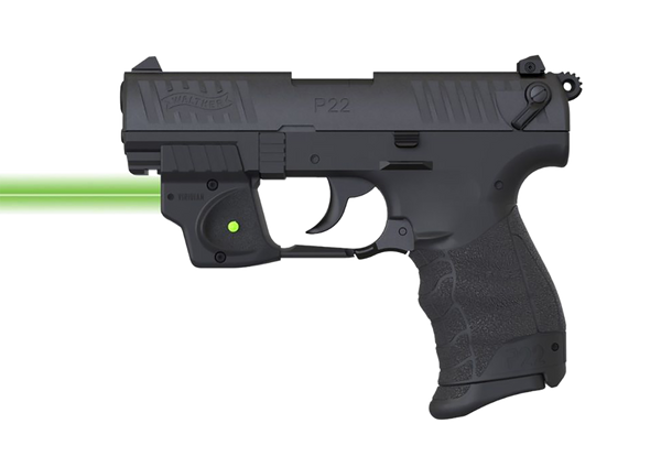 Viridian 9120097  E-Series Fits Walther P22 Green Laser Black Polymer Rail Mount Mount