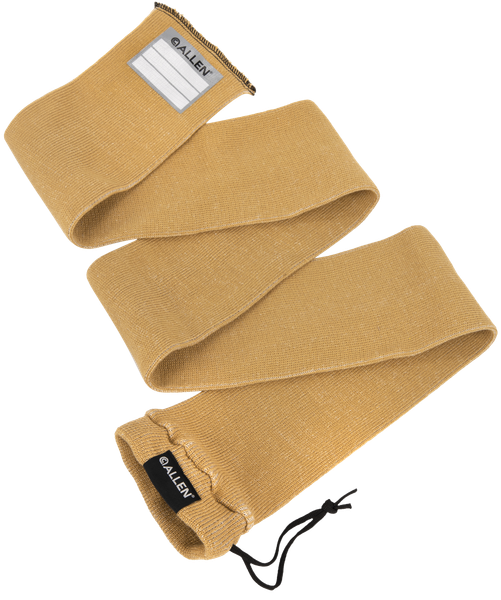 Allen 13172 Stretch Knit Gun Sock Coyote Silicone-Treated Knit w/Custom ID Labeling Holds Rifles with Scope or Shotguns 52" L x 3.75" W Interior Dimensions