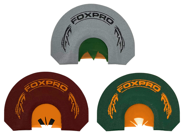 Foxpro CSBRDTKRCOMBO Beardtaker Combo Diaphragm Call Attracts Turkey Gray/Green/Red 3 Pack