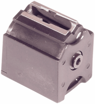 This is an USED standard Ruger factory 10 round magazine for the 10/22.