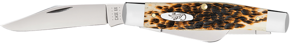 Case Knives Amber Bone Peach - Seed Jig Large Stockman