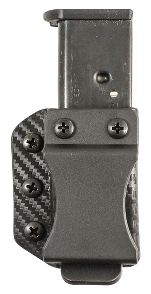 DeSantis Gunhide A100KJJJZ Persuader Mag Pouch  Double Stack IWB/OWB Black Kydex Belt Clip Ambidextrous