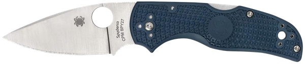 Spyderco C41PCBL5 Native 5 Lightweight 2.95" Folding Spear Point Plain CPM SPY27 SS Blade Cobalt Blue FRN Handle Includes Pocket Clip