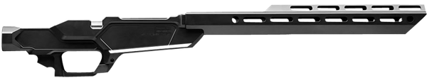 Sharps Bros SBC05 Heatseeker Rifle Chassis Stock 6061-T6 Aluminum w/Black Cerakote Finish, 14" M-LOK Handguard, Fits Ruger American Rifle Ranch Short Action