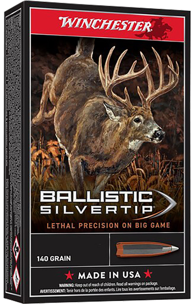 Winchester Ammo SBST65P Ballistic Silvertip  6.5PRC 140gr Bonded Rapid Expansion PHP 20 Per Box/10 Case