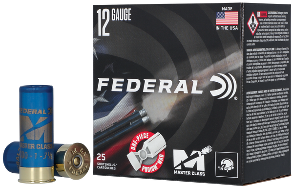 Federal MC12H175 Master Class High Over All 12Gauge 2.75" 1 1/8oz 7.5Shot 25 Per Box/10 Case
