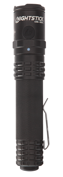 Nightstick USB588XL USB Dual-Light Tactical Flashlight  Black Anodized 125/350/450/850/1,100 Lumens White LED