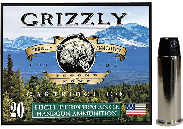 Grizzly Ammo GC44M9   44RemMag 260gr Wide Flat Nose Gas Check 20 Per Box/10 Case