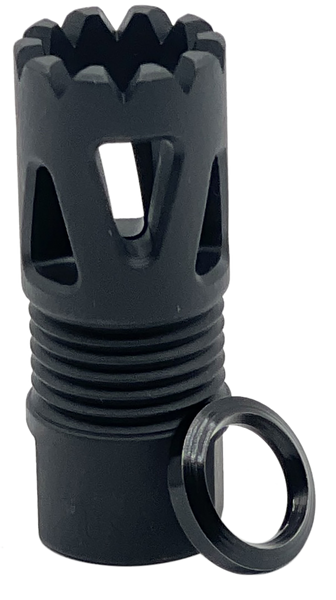 LBE Unlimited ARFHTP556 Tri-Ports Flash Hider Black 1/2"x28 Threads 223 Rem/5.56 NATO
