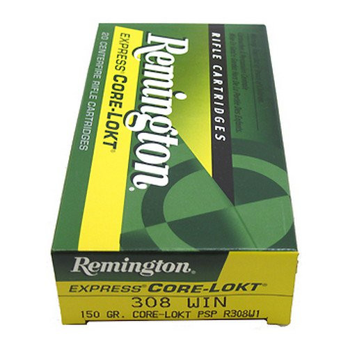 Remington Express Core Lokt with a 150 grain core lokt PSP projectile.