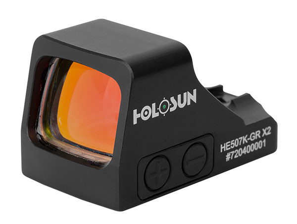 HOLOSUN HE507K-gr X2 Red Dot Reflex Sight, 1x, Red Circle Dot/ 2 MOA Dot/ 32 MOA Circle