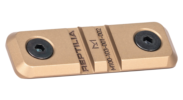 Reptilia LLC 100280 Low Profile M-LOK Rail Mount FDE 7075-T6 Aluminum