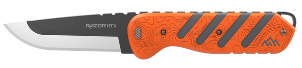 Outdoor Edge Razor Htx 3.5" - Fixed Gray/orange W/blade Pod