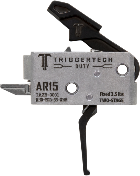 TriggerTech AH0TDB33NNF Duty  Flat Trigger Two-Stage 3.50 lbs Draw Weight Fits AR-15