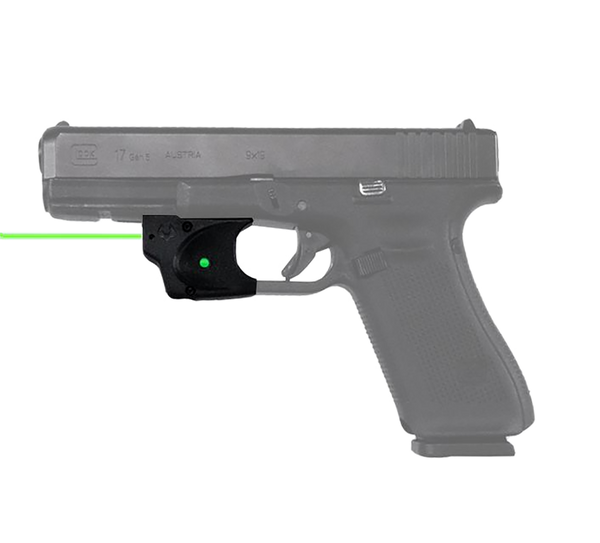 Viridian 9120091  E-Series Fits Glock 17/19/34/45/47 Green Laser Black Polymer Trigger Guard Mount