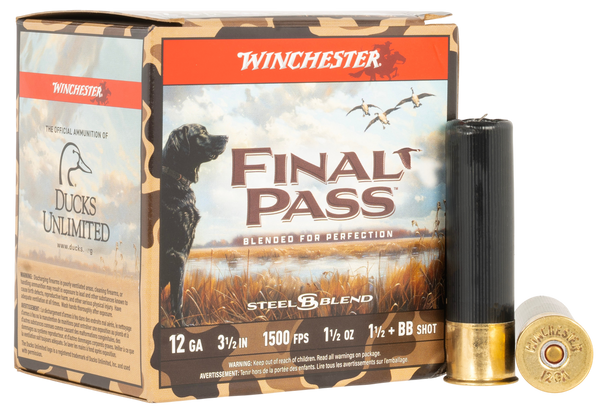 Winchester Final Pass 12ga 3" - 1-1/2oz #bb & 1.5 25rd 10bx/cs
