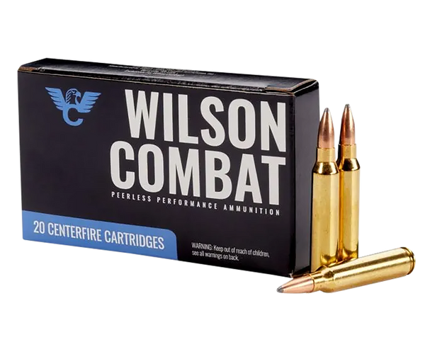 Wilson Combat A22365SBT   223Rem 65gr Sierra GameKing Spitzer Boat Tail 20 Per Box/10 Case