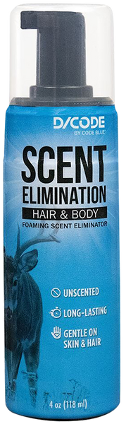 Code Blue OA1435 Hair/Body Foam Scent Eliminator 4 fl oz