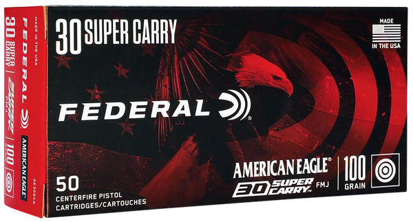 Federal Ae 30 Super Carry - 100gr FMJ 50rd 20bx/cs