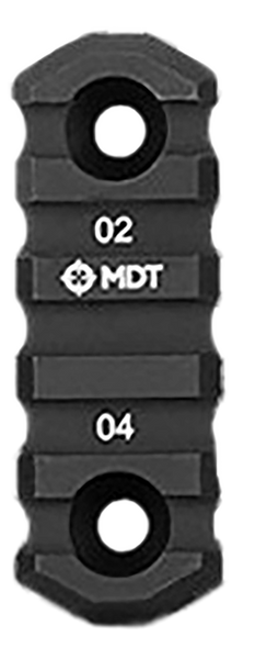 Mdt Sporting Goods Inc 103150BLK M-LOK Picatinny Rail  Black Anodized 2.50" Long