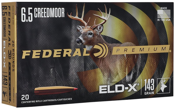 Fed Prem 6.5crd 143gr Eld-x 20/200
