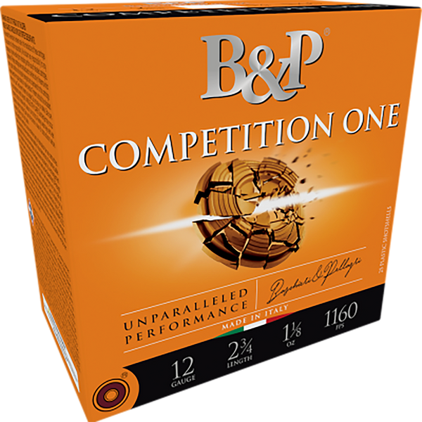 B&p Ammunition 12B1CP8 Competition One  12Gauge 2.75" 1oz 8Shot 25 Per Box/10 Case