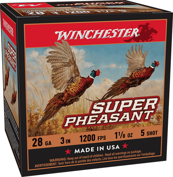 Winchester Super Pheasant 28ga - 3" 1-1/8oz #5 25rd 10bx/cs