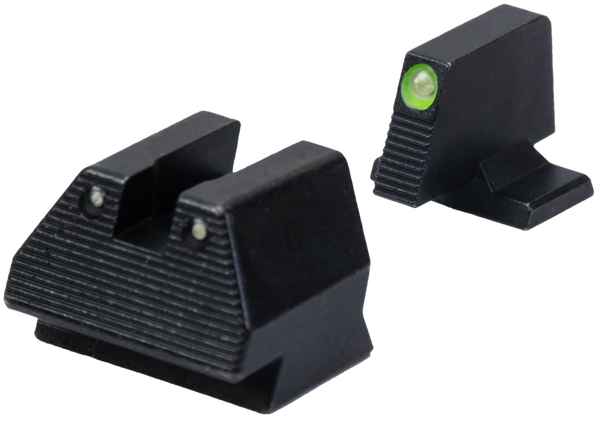 HK 51000939 Night Sight Set  Fixed Green Tritium/Black Frame Fits HK VP9 9mm Luger