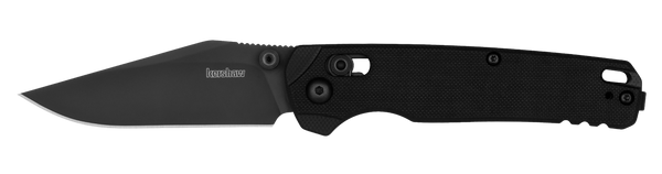 Kershaw 6106BLK Bel Air  3.05" Folding Clip Point Plain Black PVD CPM MagnaCut Steel Blade, Black Textured G10 Handle