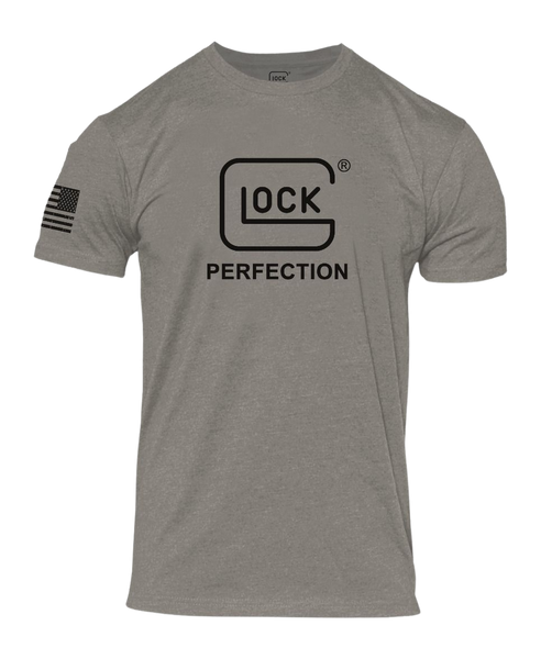Glock Perfection Tee Short - Sleeve T Shirt 2XL Stone Grey