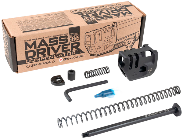 Strike Industries G5MDCOMPC Mass Driver Compensator Black for Glock 19 Gen 5
