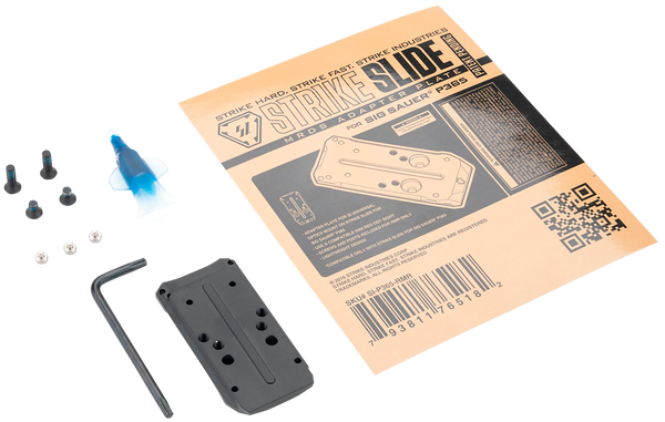 Strike Industries P365RMR Strike Slide Adapter Plate Black 5.80" Long Compatible w/ SI Strike P365 Slide