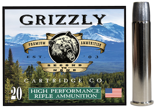 Grizzly Ammo GC45/70+P4   45-70Gov+P 405gr Bonded Flat Point 20 Per Box/10 Case