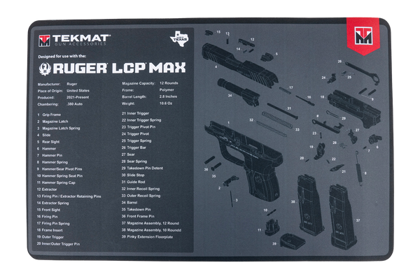 TEKMAT TEK-R17-RUGER-LCPMAX 17X11 RUGER LCP MAX