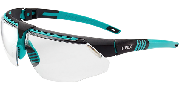 Howard Leight S2880HS Uvex Avatar Clear Lens Hydro Shield/Anti-Fog Teal/Black Frame