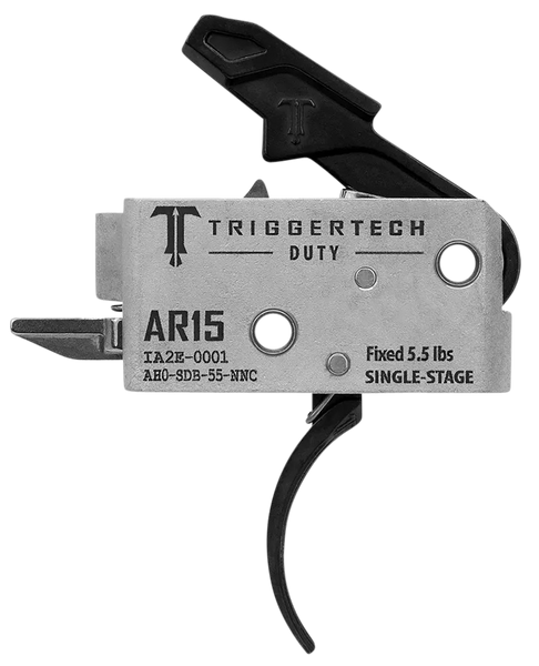 Triggertech Ar-15 Single Stage - Black Duty Flat 5.5lb