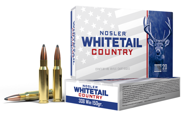 Nosler 40128 Whitetail Country  308Win 150gr 20 Per Box/10 Case