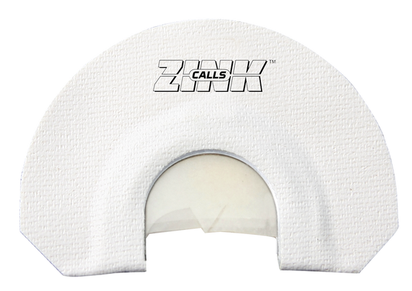 ZINK ZNKZNK312 Lucky Lady  Diaphragm Call Triple Reed Turkey Sounds White V-Notch Cut