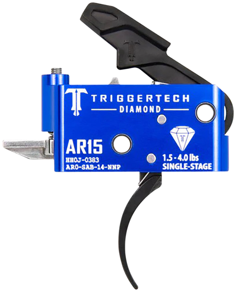 Triggertech Ar-15 Single Stage - Black Diamond Pro Curved