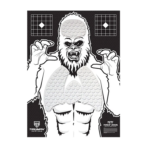 Triumph Systems 031513006 Threat Down Reactive Splatter Target Yeti Hanging Paper 30"H x 22"W