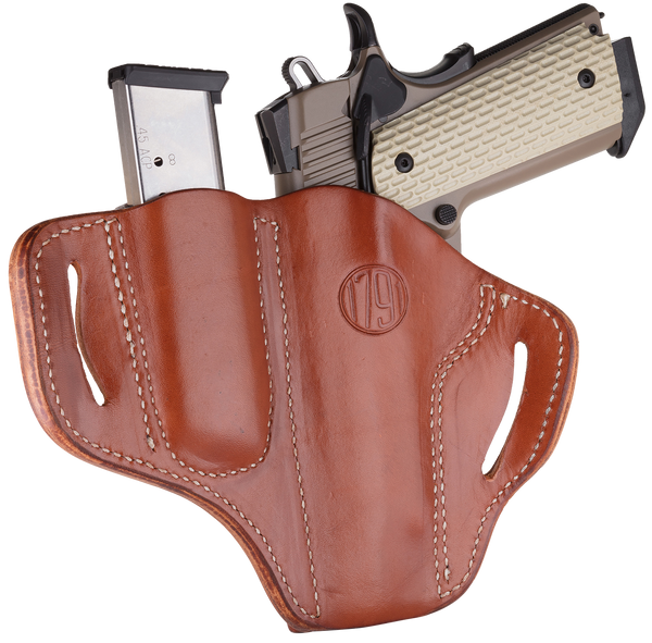 1791 Bh1 Belt Holtr W/ Mag Hld - Mult-fit RH 1911 Frm 4-5" Brn