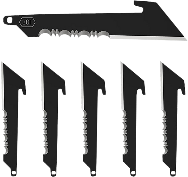 Outdoor Edge 3" Utility W/ - Serrations Rep Blades 6-blades