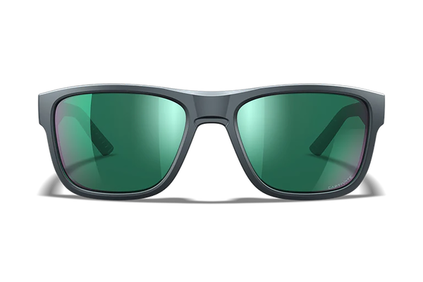 Wiley X AC6OVN17 Ovation  Green Mirror Lens Dark Gray Frame
