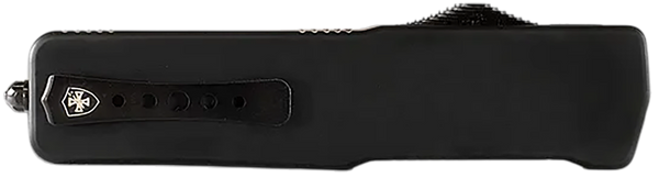 Templar Knife XMCABK121 Excalibur Money Clip 1.90" OTF Dagger Plain Black Oxide Stonewashed Powder Coated D2 Steel Blade, 3.38" Black Anodized Aluminum Handle